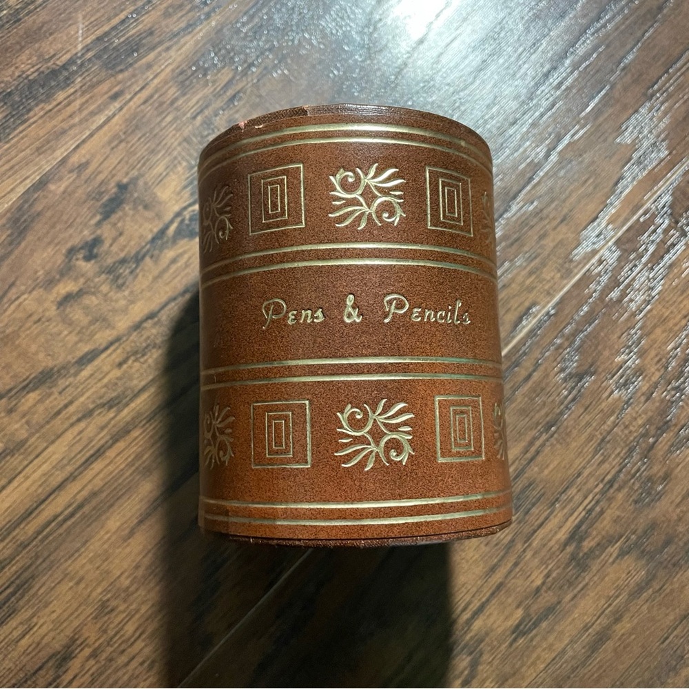 Vintage MCM Leather Pen and Pencil Holder